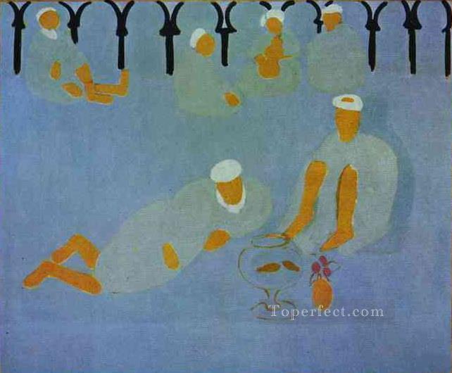 アラブコーヒーハウスの抽象的なフォービズム アンリ・マティス油絵